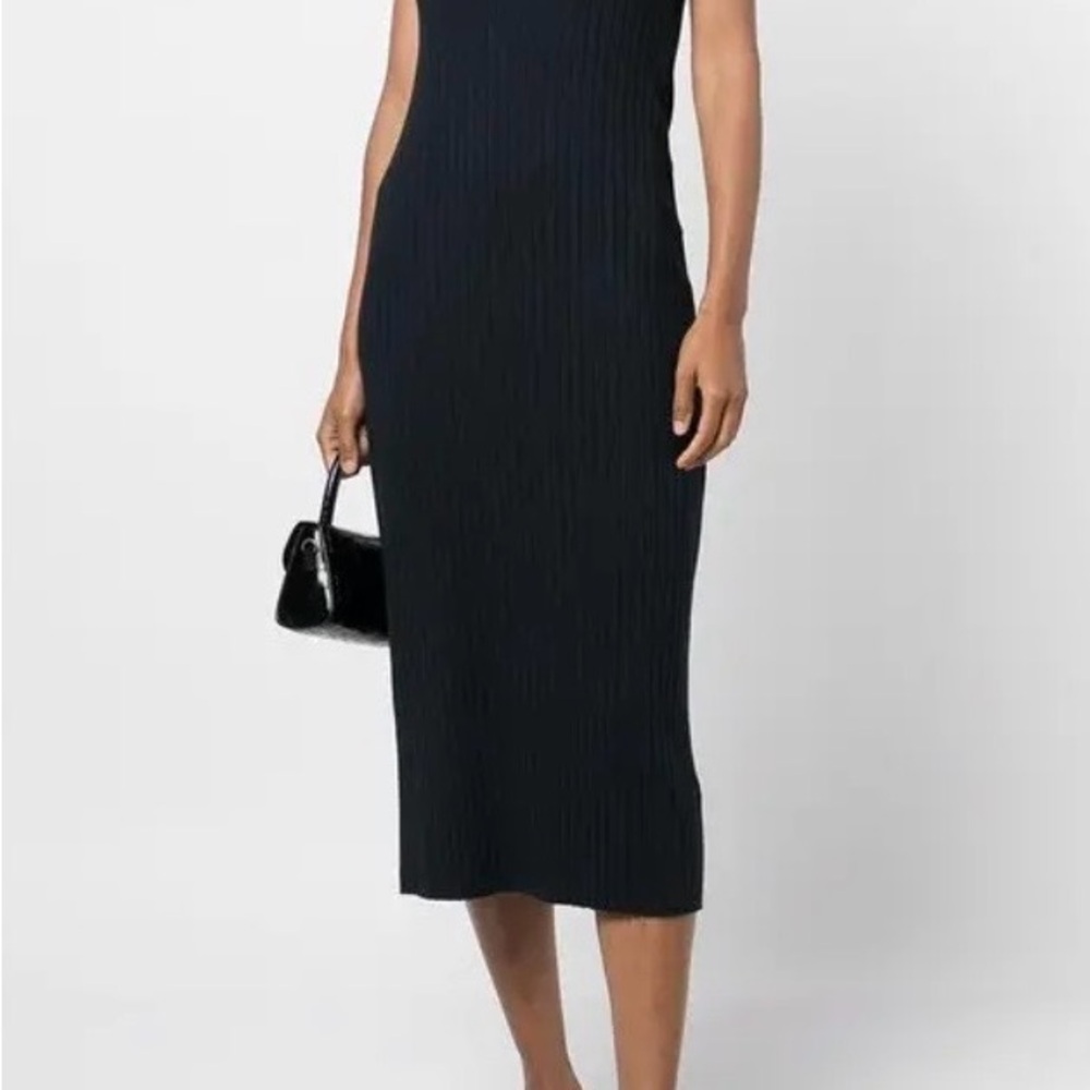 Vince Ribbed Racerback Dress XL - Picture 3 of 4
